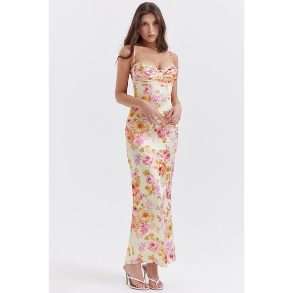 House of CB Dresses & Skirts - House of CB Josefina Ivory Floral Maxi Dress
